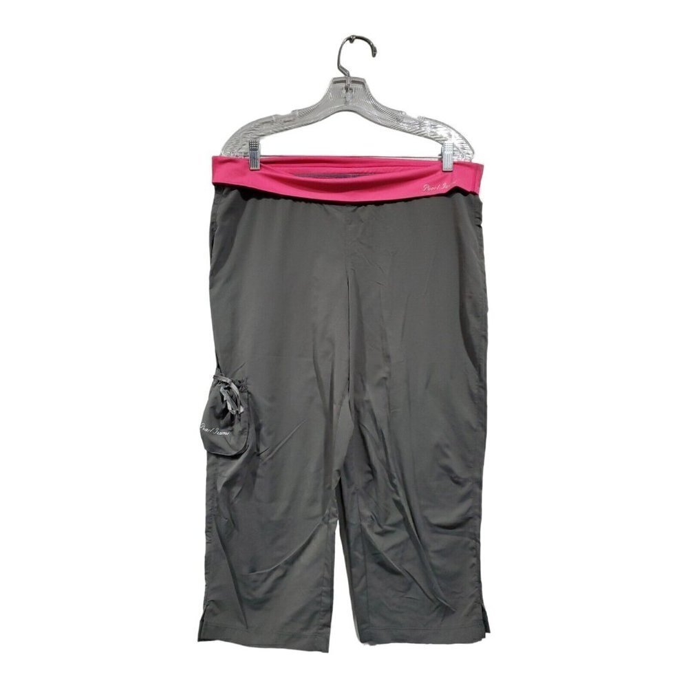 Pearl Izumi Aurora Capri Gray w/Pink Trim Pocket Super Lightweight Pant …